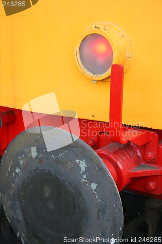 Image of Old Railway Engine Detail