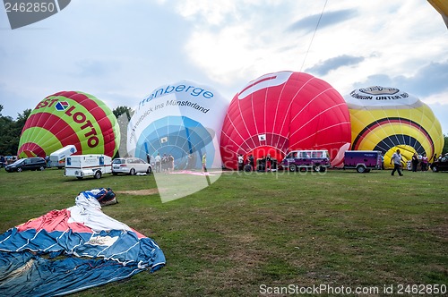 Image of Hot air balloon festival in Muenster, Germany