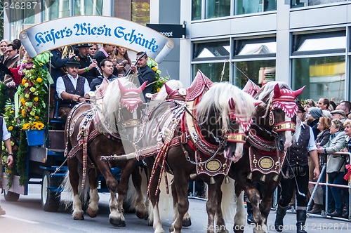 Image of Parade of the hosts of the Wiesn