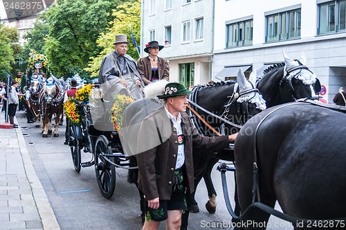 Image of Parade of the hosts of the Wiesn