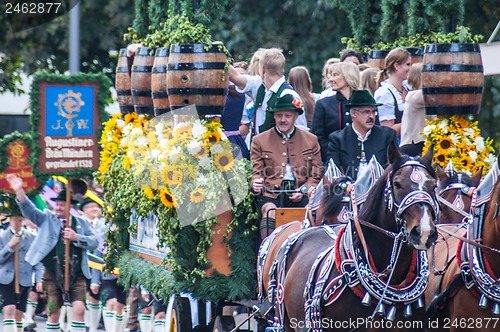 Image of Parade of the hosts of the Wiesn