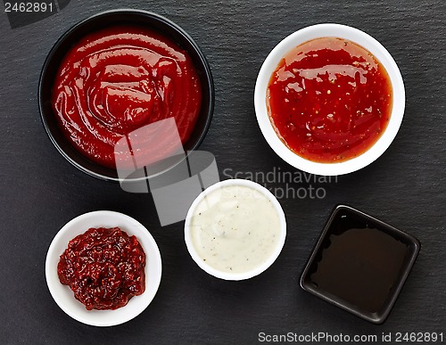 Image of various sauces