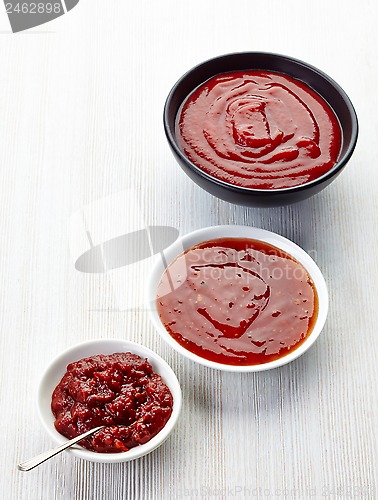 Image of various sauces