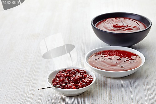 Image of various sauces