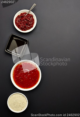 Image of various sauces