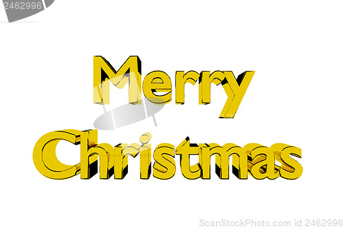 Image of Golden Merry Christmas lettering