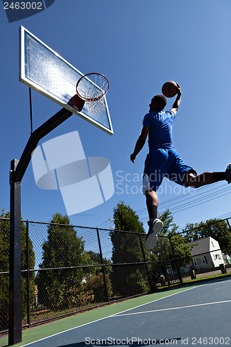 Image of Man Dunking the Basketball