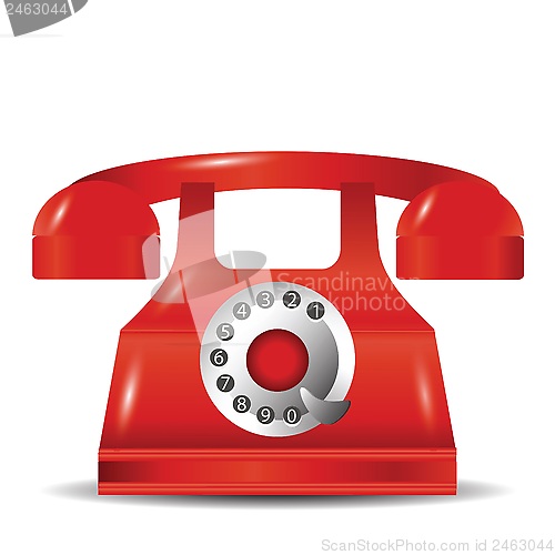 Image of old red phone