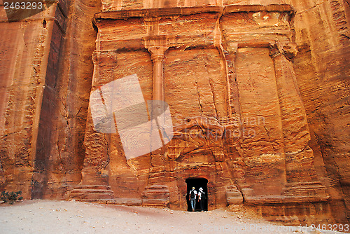 Image of Tourists in Petra, Jordan