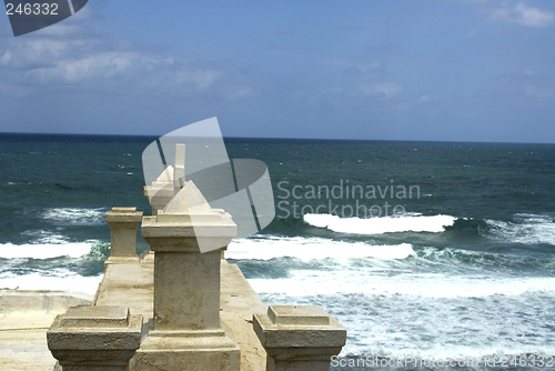 Image of chapel roof at cementario de san juan