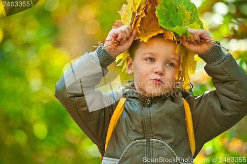 Image of autumn baby boy