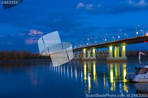 Image of night bridge