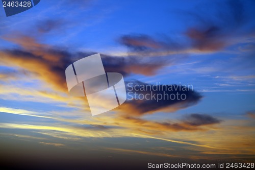 Image of Multicolor sunrise sky