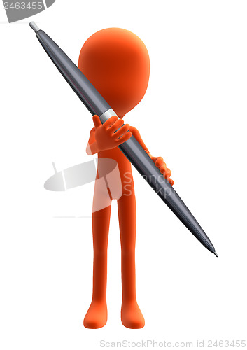 Image of Holding a Pen