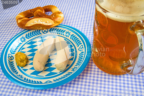 Image of veal sausage dish on Oktoberfest