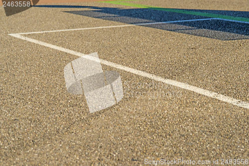 Image of parking ground with shadow