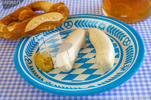 Image of veal sausage dish on Oktoberfest