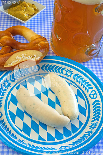 Image of veal sausage dish on Oktoberfest