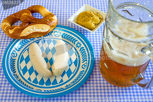 Image of veal sausage dish on Oktoberfest