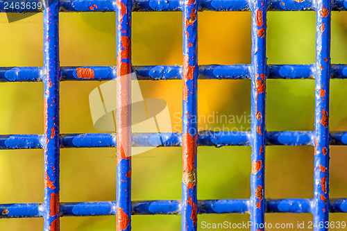 Image of colorful grit of a seat