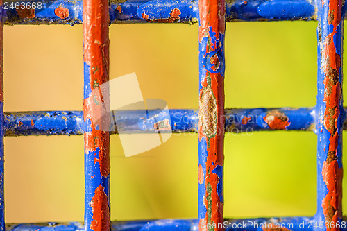 Image of colorful grit of a seat