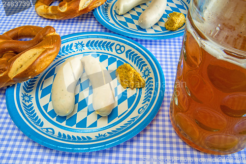 Image of veal sausage dish on Oktoberfest