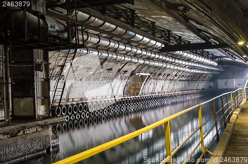 Image of Underground Tunnel with Water.