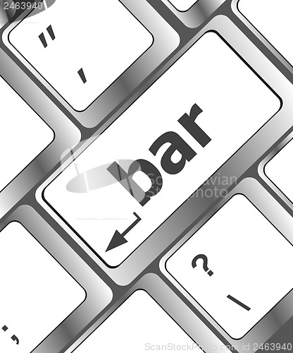 Image of bar button on the digital keyboard