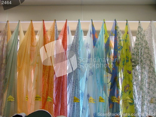 Image of hanging curtain samples