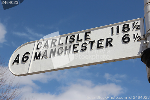 Image of Road sign in England