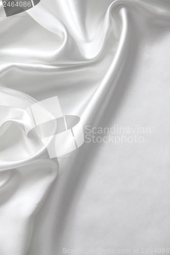 Image of Smooth elegant white silk as wedding background 
