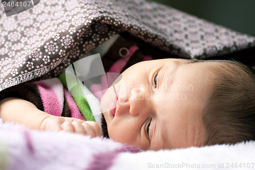 Image of Newborn Baby Waking Up