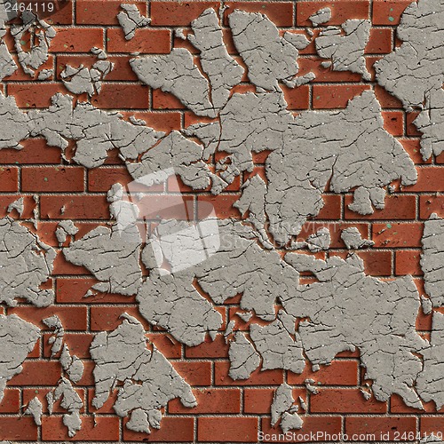 Image of Terracotta Brick Wall. Seamless Tileable Texture.