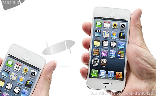 Image of iPhone in hands