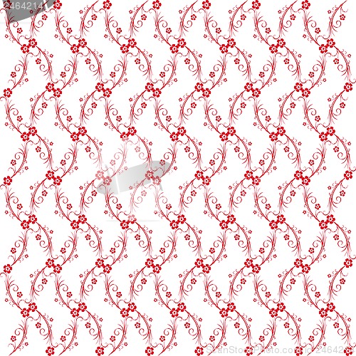 Image of seamless floral pattern 