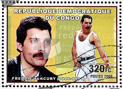 Image of Freddie Mercury Stamp