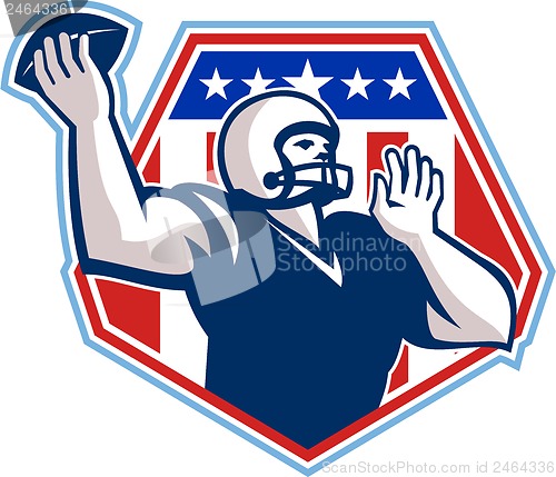 Image of American Football Quarterback Shield