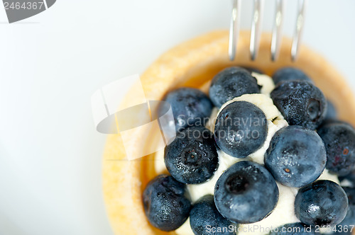 Image of blueberry cream cupcake