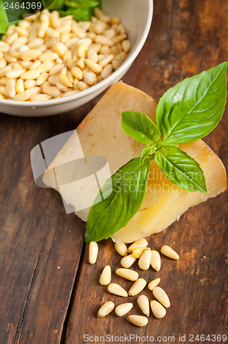 Image of Italian basil pesto ingredients