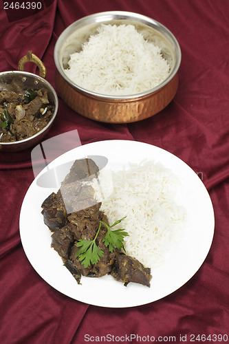 Image of Kerala liver fry with rice