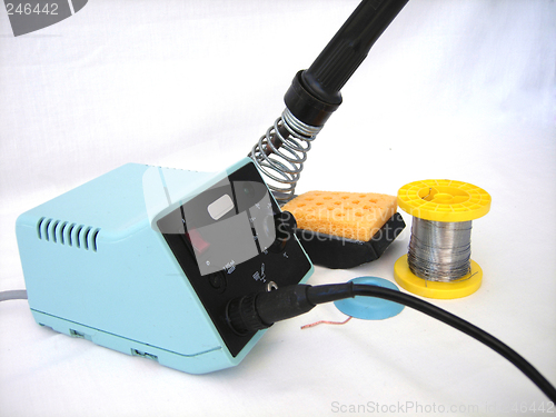 Image of A soldering station