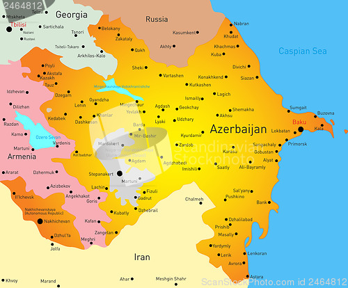 Image of Map of Azerbaijan