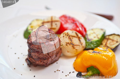 Image of beef meat and vegetable