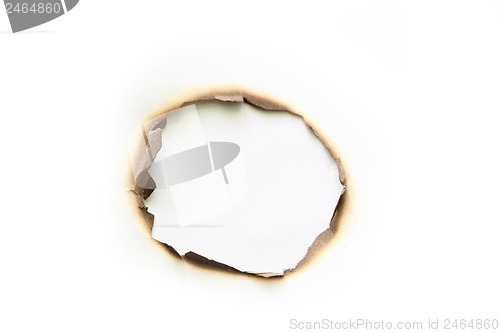 Image of burned paper