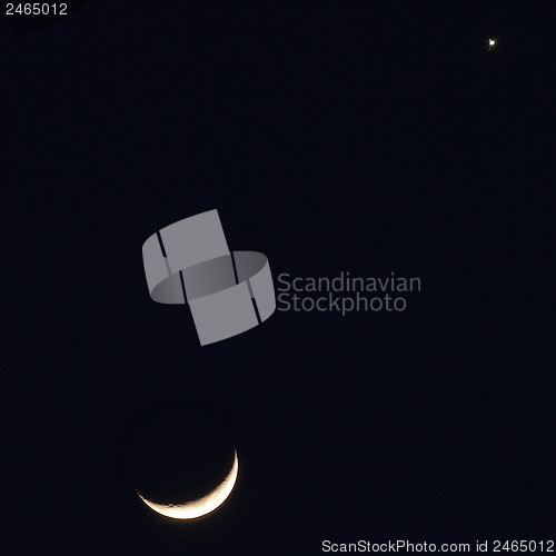 Image of Moon and Venus