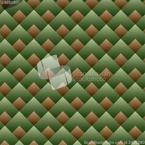 Image of Vector - Seamless Square Pattern Green Set