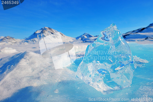 Image of mountain peaks in greenland