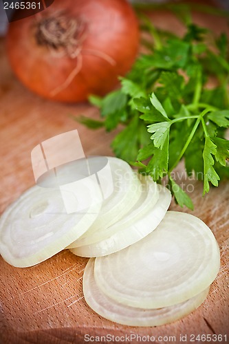 Image of fresh onions and parsley
