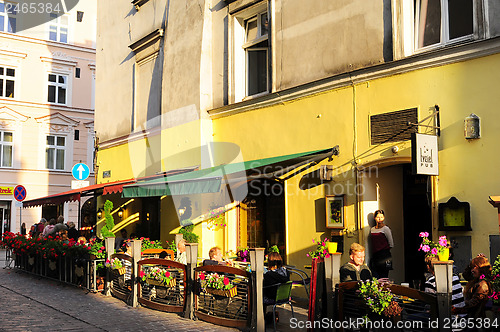 Image of Krakow street cafe