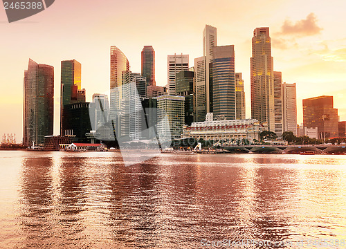 Image of Singapore downtown view